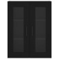 Highboard Schwarz 69,5x34x180 cm Holzwerkstoff Highboard Schwarz 69,5x34x180 cm Holzwerkstoff
