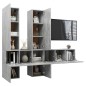 7-tlg. TV-Schrank-Set Betongrau Holzwerkstoff 7-tlg. TV-Schrank-Set Betongrau Holzwerkstoff