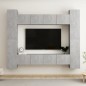 vidaXL 8-tlg. TV-Schrank-Set Betongrau Holzwerkstoff vidaXL 8-tlg. TV-Schrank-Set Betongrau Holzwerkstoff