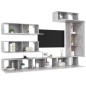 vidaXL 7-tlg. TV-Schrank-Set Betongrau Holzwerkstoff vidaXL 7-tlg. TV-Schrank-Set Betongrau Holzwerkstoff