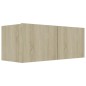 7-tlg. TV-Schrank-Set Sonoma-Eiche Holzwerkstoff 7-tlg. TV-Schrank-Set Sonoma-Eiche Holzwerkstoff