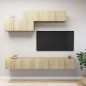 vidaXL 6-tlg. TV-Schrank-Set Sonoma-Eiche Holzwerkstoff vidaXL 6-tlg. TV-Schrank-Set Sonoma-Eiche Holzwerkstoff
