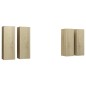 TV-Schränke 4 Stk. Sonoma-Eiche 30,5x30x90 cm Holzwerkstoff TV-Schränke 4 Stk. Sonoma-Eiche 30,5x30x90 cm Holzwerkstoff