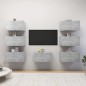 TV-Schränke 7 Stk. Betongrau 30,5x30x60 cm Holzwerkstoff TV-Schränke 7 Stk. Betongrau 30,5x30x60 cm Holzwerkstoff