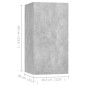 vidaXL TV-Schränke 4 Stk. Betongrau 30,5x30x60 cm Holzwerkstoff vidaXL TV-Schränke 4 Stk. Betongrau 30,5x30x60 cm Holzwerkstoff