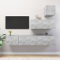 vidaXL 4-tlg. TV-Schrank-Set Betongrau Holzwerkstoff vidaXL 4-tlg. TV-Schrank-Set Betongrau Holzwerkstoff