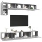 vidaXL 5-tlg. TV-Schrank-Set Betongrau Holzwerkstoff vidaXL 5-tlg. TV-Schrank-Set Betongrau Holzwerkstoff