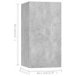4-tlg. TV-Schrank-Set Betongrau Spanplatte 4-tlg. TV-Schrank-Set Betongrau Spanplatte