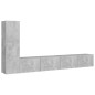 3-tlg. TV-Schrank-Set Betongrau Holzwerkstoff 3-tlg. TV-Schrank-Set Betongrau Holzwerkstoff