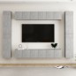vidaXL 10-tlg. TV-Schrank-Set Betongrau Holzwerkstoff vidaXL 10-tlg. TV-Schrank-Set Betongrau Holzwerkstoff