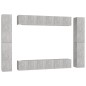 vidaXL 10-tlg. TV-Schrank-Set Betongrau Holzwerkstoff vidaXL 10-tlg. TV-Schrank-Set Betongrau Holzwerkstoff