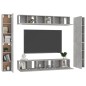 vidaXL 10-tlg. TV-Schrank-Set Betongrau Holzwerkstoff vidaXL 10-tlg. TV-Schrank-Set Betongrau Holzwerkstoff