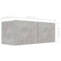 8-tlg. TV-Schrank-Set Betongrau Holzwerkstoff 8-tlg. TV-Schrank-Set Betongrau Holzwerkstoff