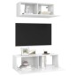 2-tlg. TV-Schrank-Set Hochglanz-Weiß Holzwerkstoff 2-tlg. TV-Schrank-Set Hochglanz-Weiß Holzwerkstoff