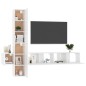 5-tlg. TV-Schrank-Set Hochglanz-Weiß Holzwerkstoff 5-tlg. TV-Schrank-Set Hochglanz-Weiß Holzwerkstoff