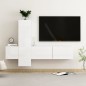vidaXL 3-tlg. TV-Schrank-Set Hochglanz-Weiß Holzwerkstoff vidaXL 3-tlg. TV-Schrank-Set Hochglanz-Weiß Holzwerkstoff
