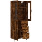 Highboard Räuchereiche 69,5x34x180 cm Holzwerkstoff Highboard Räuchereiche 69,5x34x180 cm Holzwerkstoff