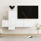 3-tlg. TV-Schrank-Set Hochglanz-Weiß Holzwerkstoff 3-tlg. TV-Schrank-Set Hochglanz-Weiß Holzwerkstoff