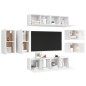 vidaXL 8-tlg. TV-Schrank-Set Hochglanz-Weiß Holzwerkstoff vidaXL 8-tlg. TV-Schrank-Set Hochglanz-Weiß Holzwerkstoff