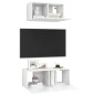 2-tlg. TV-Schrank-Set Hochglanz-Weiß Holzwerkstoff 2-tlg. TV-Schrank-Set Hochglanz-Weiß Holzwerkstoff