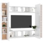8-tlg. TV-Schrank-Set Hochglanz-Weiß Holzwerkstoff 8-tlg. TV-Schrank-Set Hochglanz-Weiß Holzwerkstoff