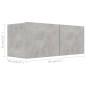 2-tlg. TV-Schrank-Set Betongrau Holzwerkstoff 2-tlg. TV-Schrank-Set Betongrau Holzwerkstoff