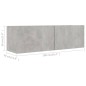 2-tlg. TV-Schrank-Set Betongrau Holzwerkstoff 2-tlg. TV-Schrank-Set Betongrau Holzwerkstoff
