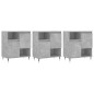 Sideboards 3 Stk. Betongrau Holzwerkstoff Sideboards 3 Stk. Betongrau Holzwerkstoff