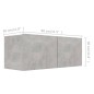 3-tlg. TV-Schrank-Set Betongrau Holzwerkstoff 3-tlg. TV-Schrank-Set Betongrau Holzwerkstoff
