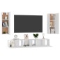 vidaXL 5-tlg. TV-Schrank-Set Hochglanz-Weiß Holzwerkstoff vidaXL 5-tlg. TV-Schrank-Set Hochglanz-Weiß Holzwerkstoff