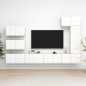 8-tlg. TV-Schrank-Set Hochglanz-Weiß Holzwerkstoff 8-tlg. TV-Schrank-Set Hochglanz-Weiß Holzwerkstoff