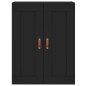 Highboard Schwarz 69,5x34x180 cm Holzwerkstoff Highboard Schwarz 69,5x34x180 cm Holzwerkstoff