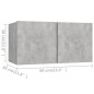 6-tlg. TV-Schrank-Set Betongrau Holzwerkstoff 6-tlg. TV-Schrank-Set Betongrau Holzwerkstoff