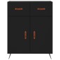 Highboard Schwarz 69,5x34x180 cm Holzwerkstoff Highboard Schwarz 69,5x34x180 cm Holzwerkstoff