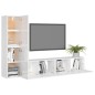 4-tlg. TV-Schrank-Set Hochglanz-Weiß Holzwerkstoff 4-tlg. TV-Schrank-Set Hochglanz-Weiß Holzwerkstoff
