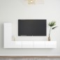 3-tlg. TV-Schrank-Set Hochglanz-Weiß Holzwerkstoff 3-tlg. TV-Schrank-Set Hochglanz-Weiß Holzwerkstoff