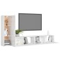 3-tlg. TV-Schrank-Set Hochglanz-Weiß Holzwerkstoff 3-tlg. TV-Schrank-Set Hochglanz-Weiß Holzwerkstoff