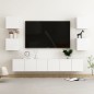 7-tlg. TV-Schrank-Set Hochglanz-Weiß Holzwerkstoff 7-tlg. TV-Schrank-Set Hochglanz-Weiß Holzwerkstoff