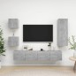 vidaXL 5-tlg. TV-Schrank-Set Betongrau Holzwerkstoff vidaXL 5-tlg. TV-Schrank-Set Betongrau Holzwerkstoff