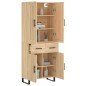 Highboard Sonoma-Eiche 69,5x34x180 cm Holzwerkstoff Highboard Sonoma-Eiche 69,5x34x180 cm Holzwerkstoff