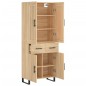 Highboard Sonoma-Eiche 69,5x34x180 cm Holzwerkstoff Highboard Sonoma-Eiche 69,5x34x180 cm Holzwerkstoff