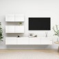 vidaXL 4-tlg. TV-Schrank-Set Hochglanz-Weiß Holzwerkstoff vidaXL 4-tlg. TV-Schrank-Set Hochglanz-Weiß Holzwerkstoff