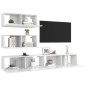 vidaXL 4-tlg. TV-Schrank-Set Hochglanz-Weiß Holzwerkstoff vidaXL 4-tlg. TV-Schrank-Set Hochglanz-Weiß Holzwerkstoff