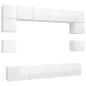 vidaXL 8-tlg. TV-Schrank-Set Hochglanz-Weiß Holzwerkstoff vidaXL 8-tlg. TV-Schrank-Set Hochglanz-Weiß Holzwerkstoff