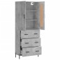 vidaXL Highboard Betongrau 69,5x34x180 cm Holzwerkstoff vidaXL Highboard Betongrau 69,5x34x180 cm Holzwerkstoff