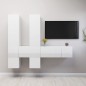 vidaXL 7-tlg. TV-Schrank-Set Hochglanz-Weiß Holzwerkstoff vidaXL 7-tlg. TV-Schrank-Set Hochglanz-Weiß Holzwerkstoff