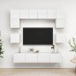 8-tlg. TV-Schrank-Set Hochglanz-Weiß Holzwerkstoff 8-tlg. TV-Schrank-Set Hochglanz-Weiß Holzwerkstoff