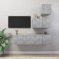 vidaXL 4-tlg. TV-Schrank-Set Betongrau Holzwerkstoff vidaXL 4-tlg. TV-Schrank-Set Betongrau Holzwerkstoff