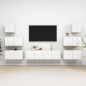 8-tlg. TV-Schrank-Set Hochglanz-Weiß Holzwerkstoff 8-tlg. TV-Schrank-Set Hochglanz-Weiß Holzwerkstoff