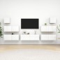 7-tlg. TV-Schrank-Set Hochglanz-Weiß Holzwerkstoff 7-tlg. TV-Schrank-Set Hochglanz-Weiß Holzwerkstoff
